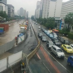 Jalanan Seputar Monas hingga Bundaran HI Tak Lagi Tergenang, Lalin Lancar
