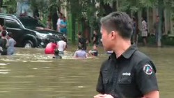 Underpass Kemayoran Terendam Banjir