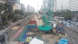 Terendam Banjir, Proyek Pembangunan MRT Tidak Terhambat