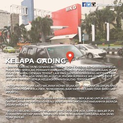 Kelapa Gading Sering Kebanjiran Jadi Meme di Media Sosial