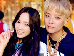 Cuplikan Kolaborasi Amber f(x) dan Taeyeon SNSD di Shake That Brass