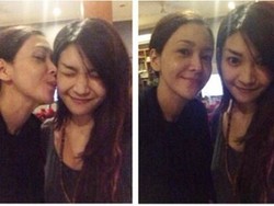 Maia Cium Mesra Cewek Cantik, Siapa Tuh?