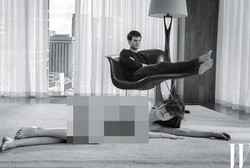Dakota Johnson Tanpa Busana di Foto Behind The Scene Fifty Shades of Grey