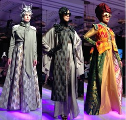 Karya Zaskia, Barli & Dian Pelangi Pukau Penonton Couture Fashion Week, NY