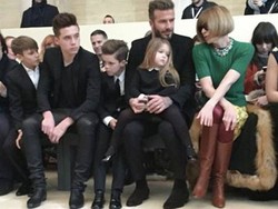 Foto: Penampilan Stylish Keluarga Beckham di Pekan Mode Dari Tahun ke Tahun