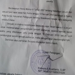 Ini Alasan Penggusuran Pedagang Kaki Lima di Pasar Gaul Santa