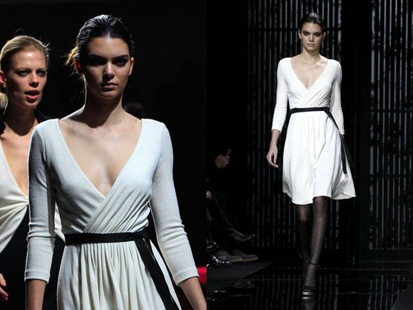 Kendall Jenner Seksi Dalam Gaun Putih