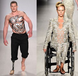 Model Difabel dengan Kaki Amputasi & Kursi Roda Tampil di Runway New York
