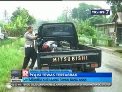 Anggota Polisi Tewas Tertabrak Usai Membeli Kue Ultah untuk Anaknya