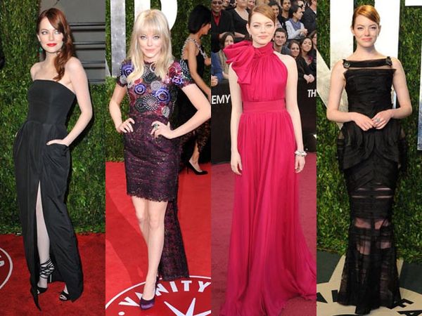 Transformasi Gaya Emma Stone di Red Carpet Oscar