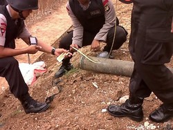 Mortir Buatan Tahun 1938 yang Masih Aktif Sudah Diamankan Gegana