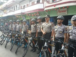 Di Meranti, Polisi Gowes Kini Menjadi Primadona Pengaman Kota