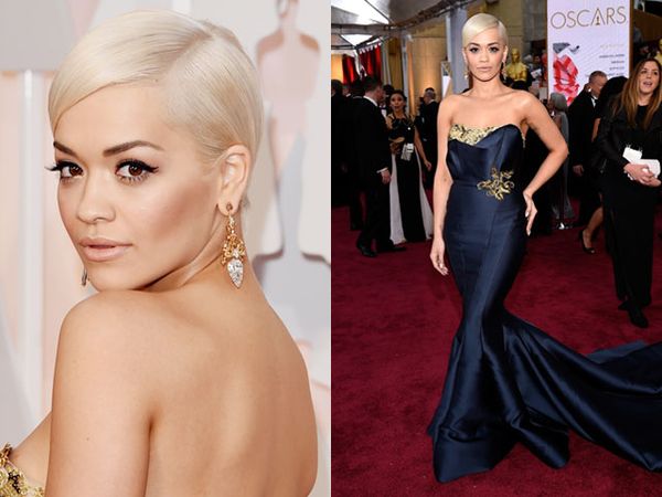 Penampilan Perdana Rita Ora di Red Carpet Oscar 2015