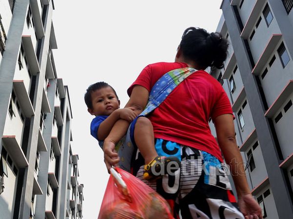 Warga Eks Waduk Ria-rio Huni Rusun Jatinegara Kaum