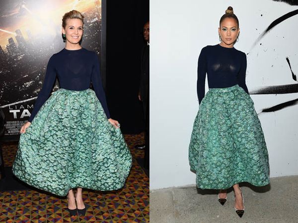 Siapa Lebih Wow dengan Busana ini, Maggie Grace atau J.Lo?