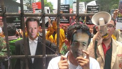 Protes Pernyataan Abbott, Pemuda Muhammadiyah Demo di Kedubes Australia