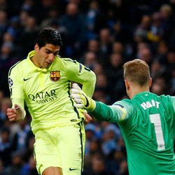 Suarez versus Hart: 6 Shot On Goal, 5 Gol