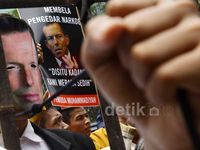 Pemuda Muhammadiyah Demo Kedubes Australia