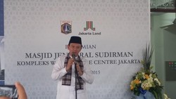 Takbir Bergema Saat Ahok Resmikan Masjid Jenderal Sudirman di WTC