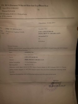 Ombudsman Riau Surati PLN soal Tagihan Listrik Amsar Rp 48 Juta