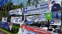 Perang Spanduk Hatta vs Zulkifli Ramaikan Lokasi Kongres PAN