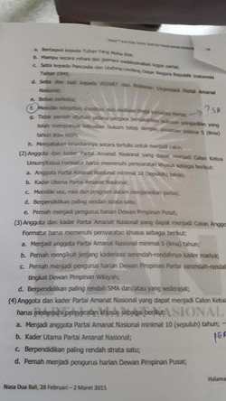 Panas! Tatib Kongres PAN Ganjal Sutrisno Bachir Jadi Ketua MPP PAN