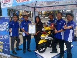 Uji Ketahanan Yamaha Mio M3 Lampaui Rekor Honda New Absolute Revo