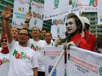 Kemanker Sosialisasi K3 Di Bundaran HI