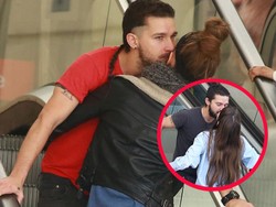 Shia LaBeouf Kepergok Gemar Cium Mesra Mia Goth di Eskalator