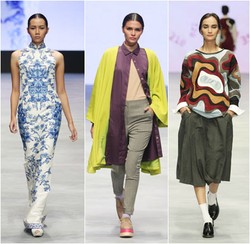 Dress Bordir Keramik China Albert Yanuar & Koleksi Tabrak Warna Kle di IFW