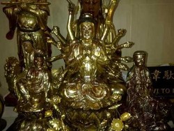 Ini Patung Dewi Kwan Im Sakral yang Selamat dari Kebakaran Vihara Dharma Bakti