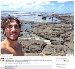 HP Wanita ini Kembali Berkat Foto Selfie di Facebook