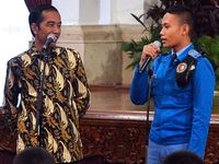 Jokowi Terima Siswa SMA Taruna Nusantara