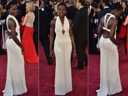 Pencuri Kembalikan Gaun Oscar Lupita Nyongo karena Mutiaranya Palsu