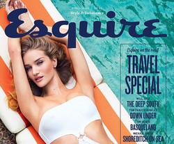 Rosie Huntington-Whiteley Seksi Berbikini di Pemotretan Majalah Pria
