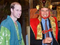 Pangeran William Kenakan Yukata dan Jubah Samurai di Jepang