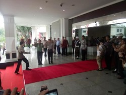 Presiden Jokowi Hadiri Rapim TNI-Polri di PTIK