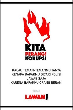 Kutip Widji Thukul, Ini Logo Khusus yang Digunakan Pegawai KPK Saat Gelar Aksi