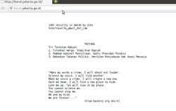 Lagi Kisruh Dana Siluman, Website Pemkot Jakarta Barat Di-Hack