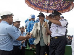 Rini Soemarno Blusukan ke Makassar, Cek Proyek Pelabuhan Rp 15 T