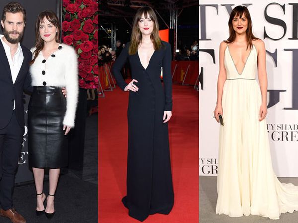 Parade Penampilan Dakota Johnson di Premiere 'Fifty Shades of Grey'