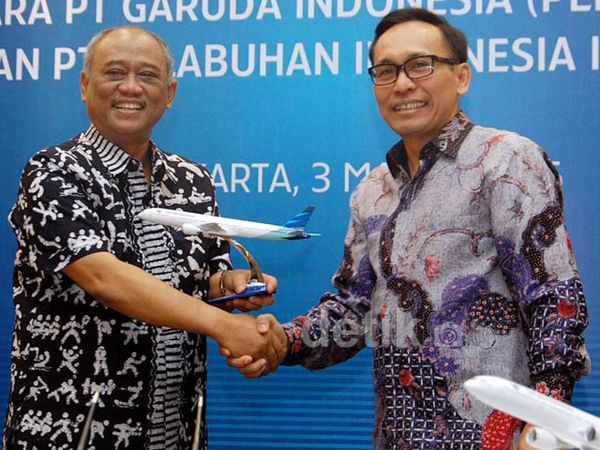 Garuda dan Pelindo Jalin Kerja Sama