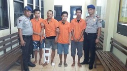 4 Begal Sungai di Banjarmasin Dibekuk setelah Kejar-kejaran dengan Polisi