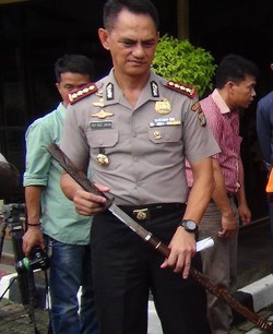 Ini Pedang yang Dipakai Begal Motor yang Dibakar Massa di Pondok Aren