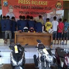 21 Penjahat di Situbondo Diringkus Saat Operasi Sikat Semeru