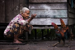 sore hari disebuah desa seberang kota seruyan