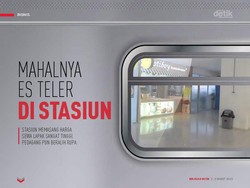 Mahalnya Es Teler di Stasiun