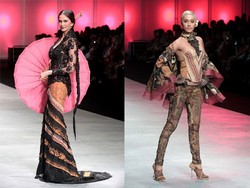 Foto: Koleksi Kebaya Berbahan Sisa Kebakaran Pasar Klewer Karya Anne Avantie