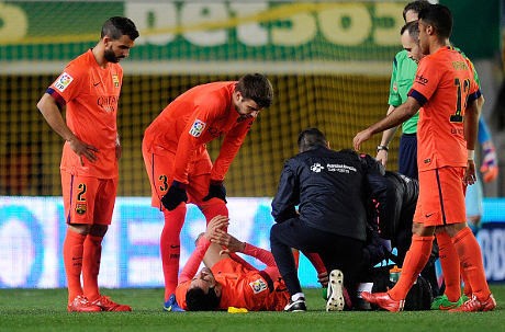 Sergio Busquets Cedera Pergelangan Kaki