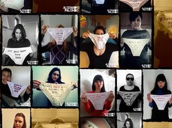 Gunakan Celana Dalam, Seniman Ini Aksi Jelang Hari Perempuan Internasional